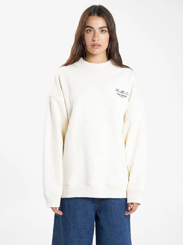 Modern Apparel Signature Cocoon Panel Crew - Heritage White