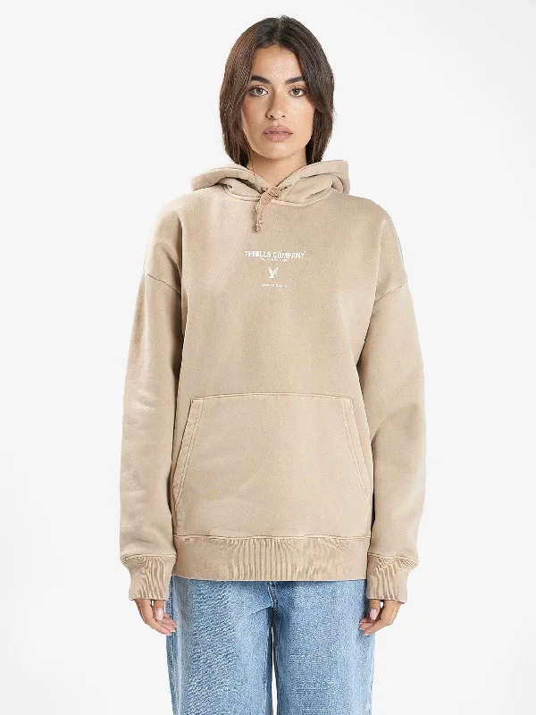 Relaxed Shirts Honour Slouch Hood - Sand