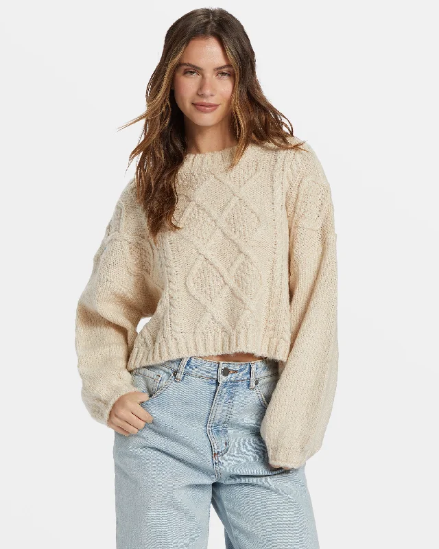 Simple Apparel Modern Love Pullover Sweater - Dove