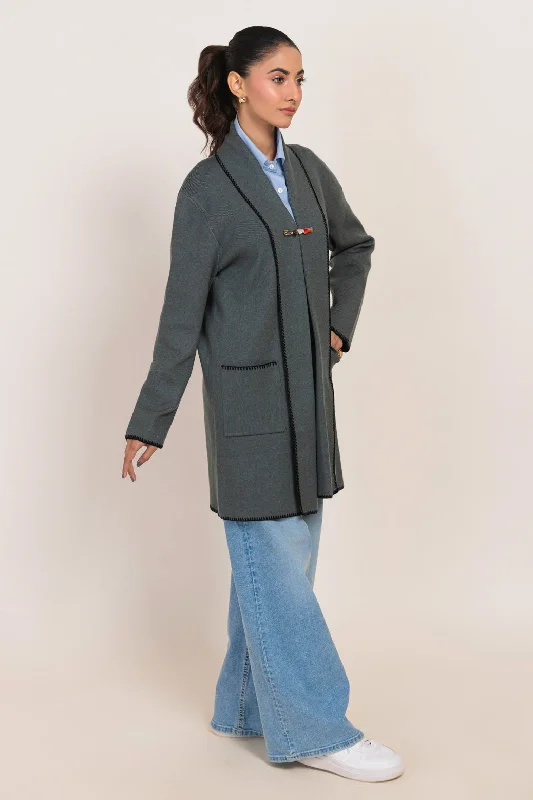 Cool Hoodies GREY-FULL SLEEVES CARDIGAN SWEATER (24X-097-66)