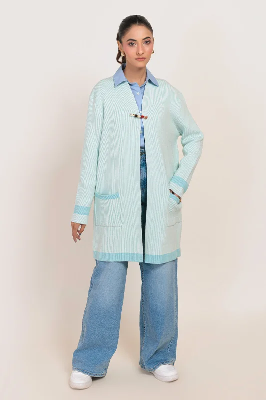 Trendy Comfort AQUA-FULL SLEEVES CARDIGAN SWEATER (24X-100-66)