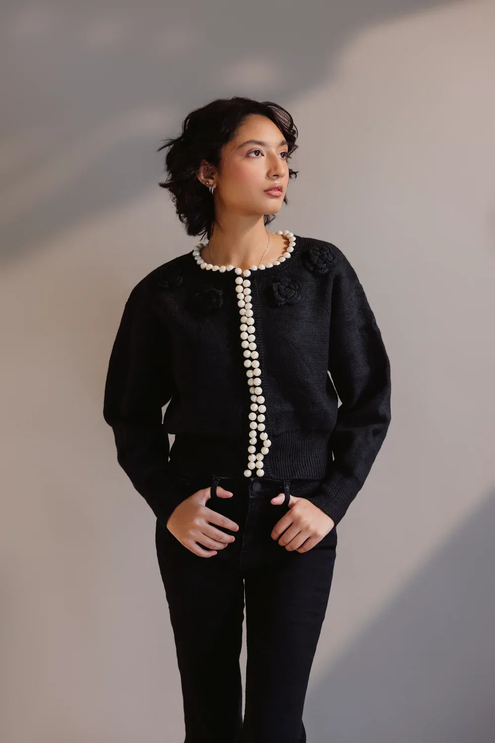 Classic Wear Full Sleeves Round Neck Cardigan Sweater