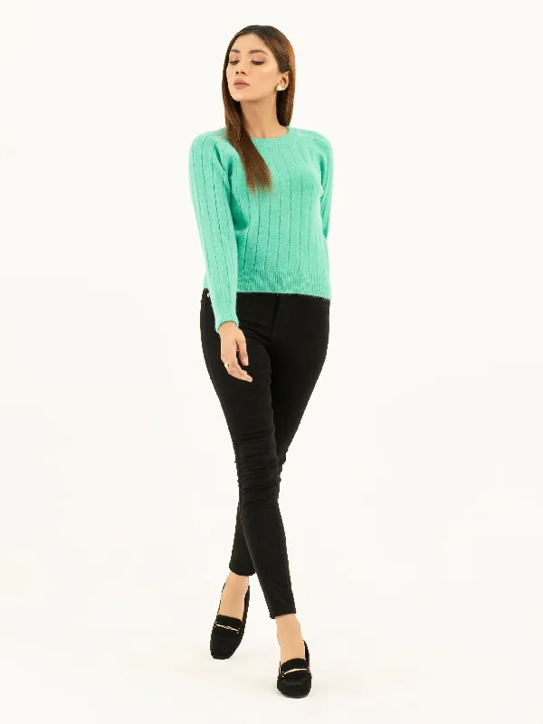 Dress Shoes Ribbed Knit Sweater
