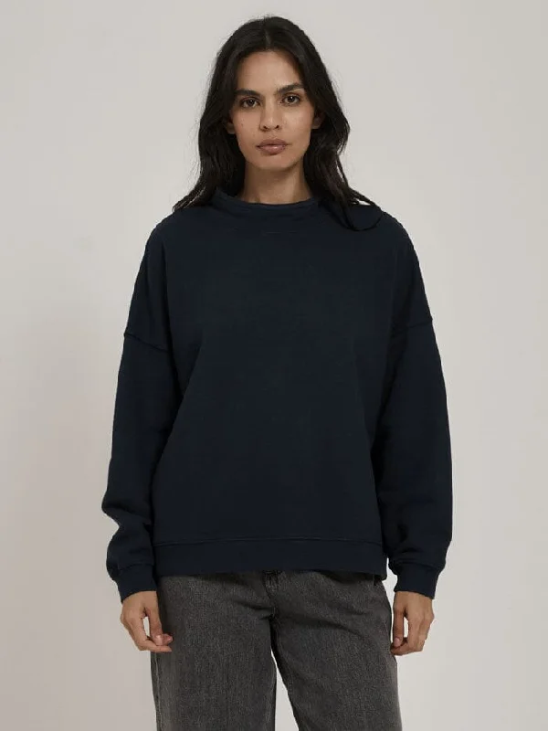 Funky Socks Mock Neck Pullover - Petrol