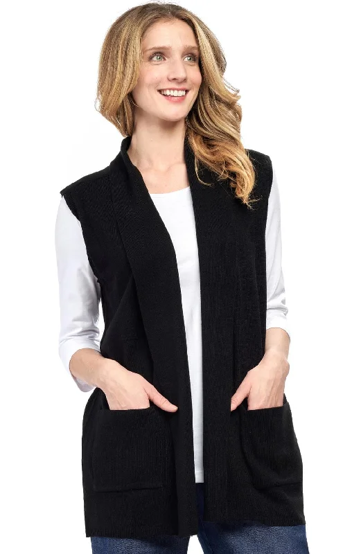 Effortless Comfort Women's Cashmere Like Vest – Luxuriously Soft for Extra Warmth – Feels as Soft as Cashmere