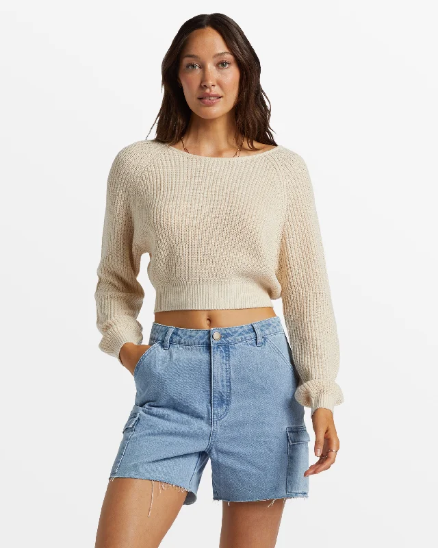 Utility Jackets Sun Soaked V-Neck Sweater - Whitecap