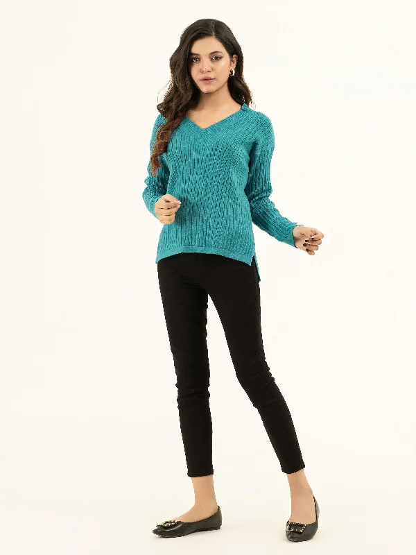 Warm Jackets Ribbed Knit Sweater