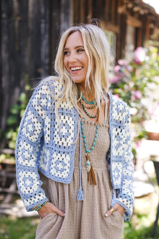 Cool Wearables Simply The Best Crochet Top - Blue