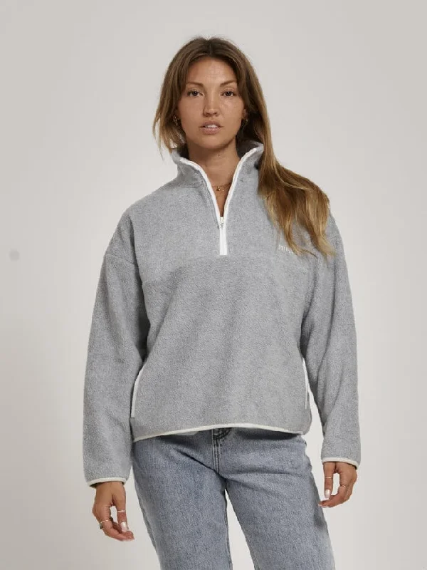 Polo Shirts Minimal Thrills Polar Fleece - Grey Marle