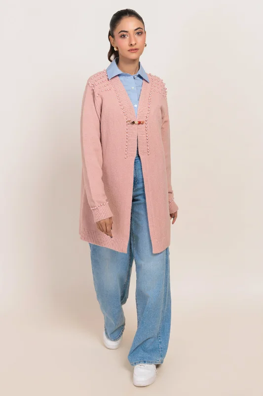 Casual Sneakers CORAL-V-NECK FULL SLEEVES CARDIGAN SWEATER (24X-093-66)