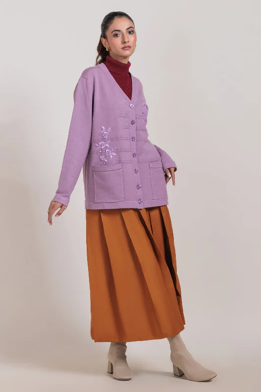 Outdoor Gear D-PLUM-V-NECK FULL SLEEVES CARDIGAN SWEATER (24X-044-66)
