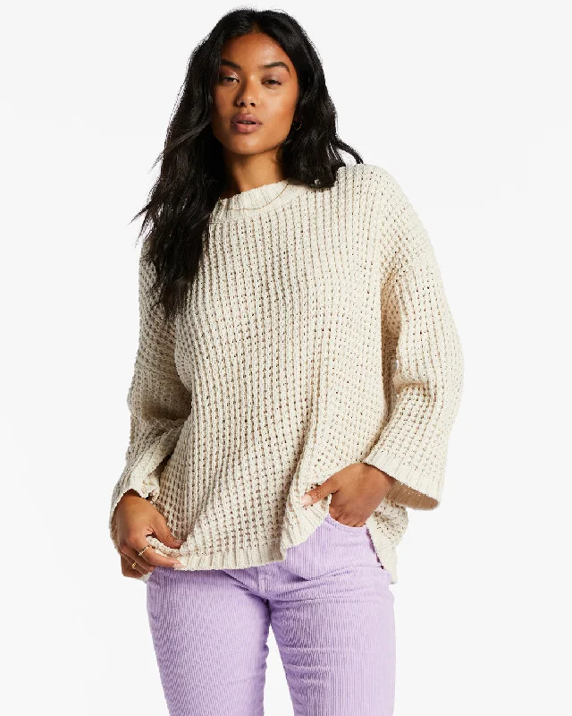 Suede Jackets Happy Haze Sweater - White Cap