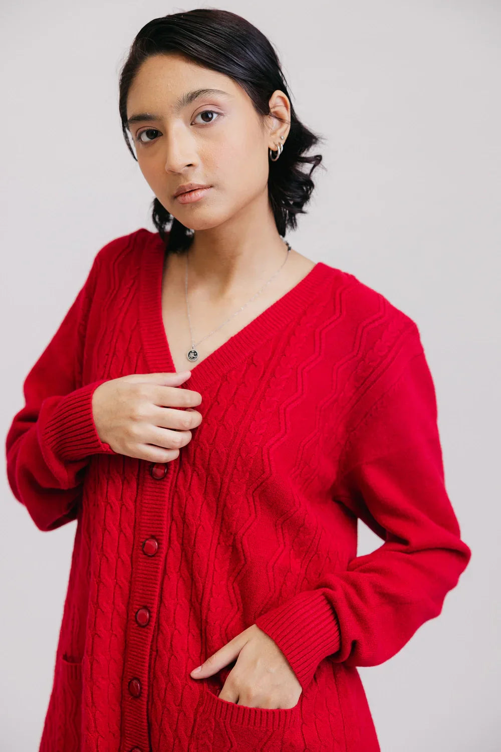Cool Boots Full Sleeves V-Neck Cardigan Sweater