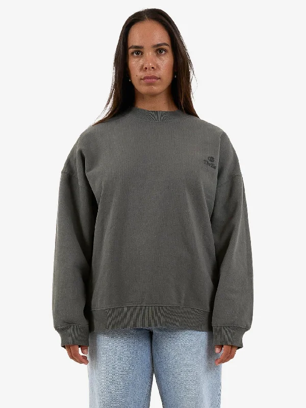 Designer Outerwear Arts and Industrial Oversize Crew - Merch Black