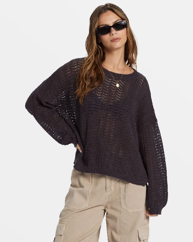 Cargo Shorts Sunlit Pullover Sweater - Black Sands