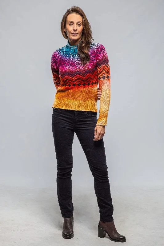 Stylish Blazers Cabin Sweater In Color Stripe