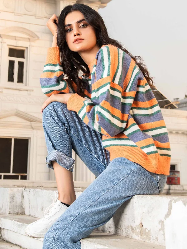 Weekend Wear Striped Sweater