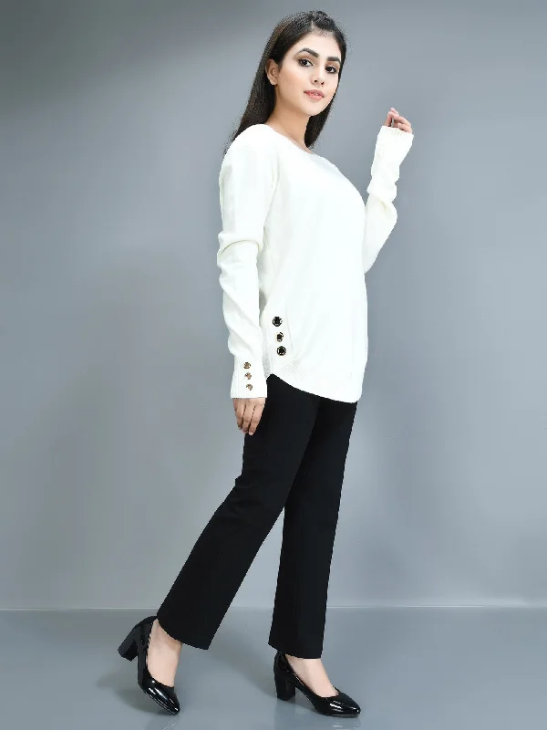 All-Day Wear Eyelet detail Sweater