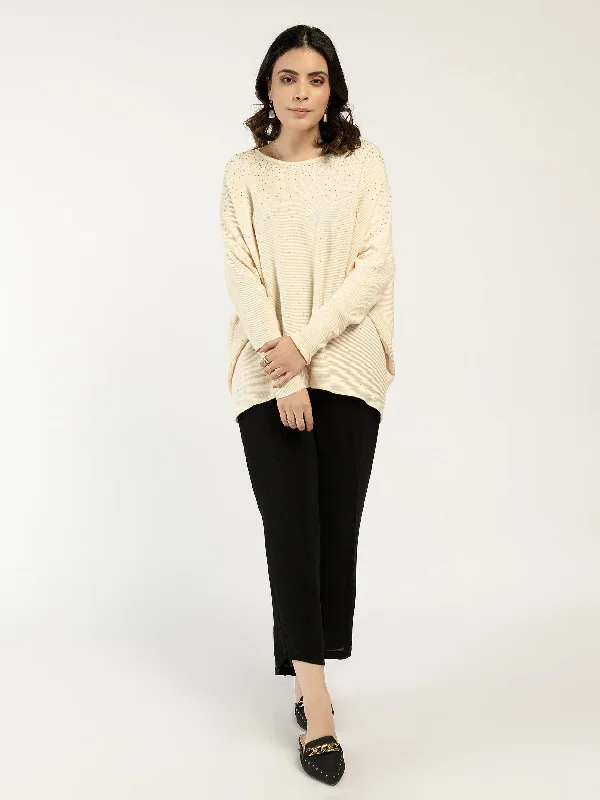 Everyday Comfort Rhinestone Sweater