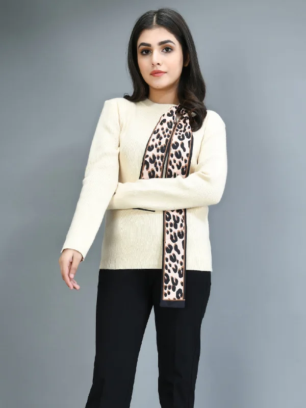 Cool Hoodies Tie Knitted Sweater