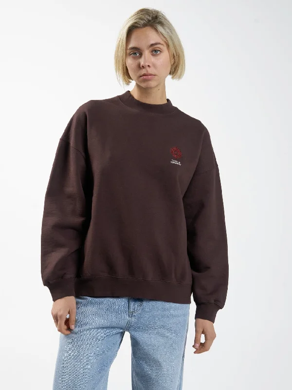 Sports Jackets Natural Occurrences Oversized Crew - Chocolate Plum