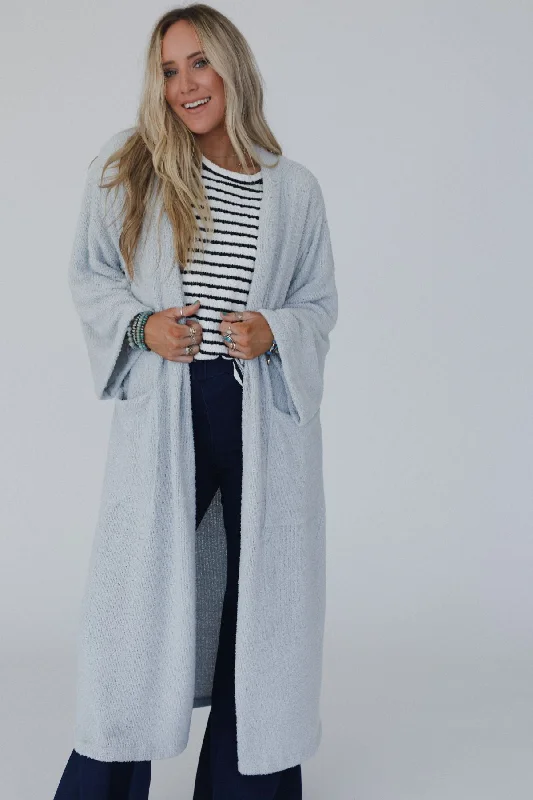 Work Clothes The Nest Moonlight Hug Cardigan - Gray