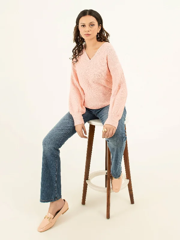 Comfy Sweatpants V-Neck Sweater