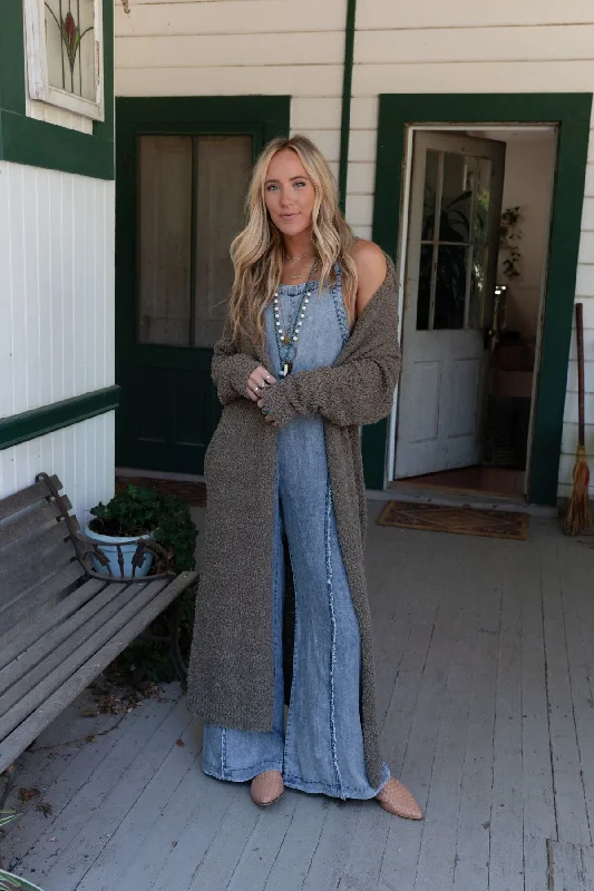 Warm Jackets Wednesday Duster Cardigan - Olive