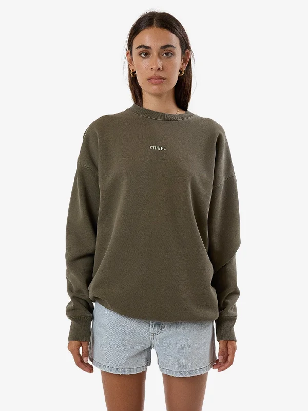 Summer Tees Minimal Thrills Slouch Crew - Tarmac
