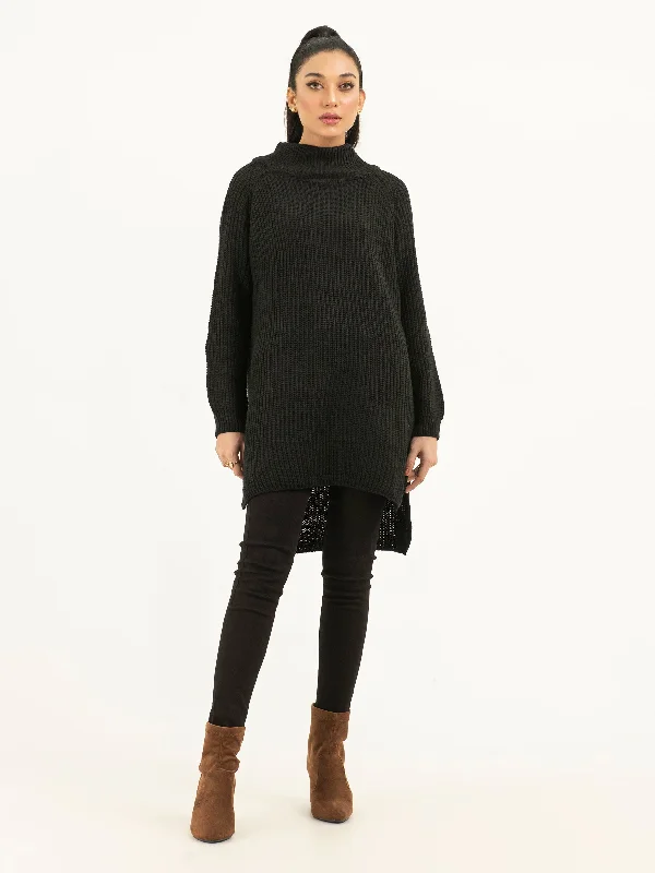 Long Trench Coats Knitted Classic Sweater