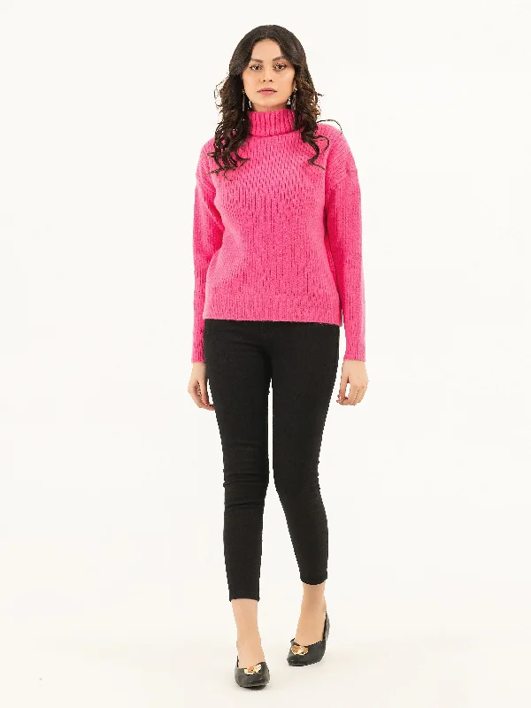 Slim-fit Jeans Turtle Neck Sweater