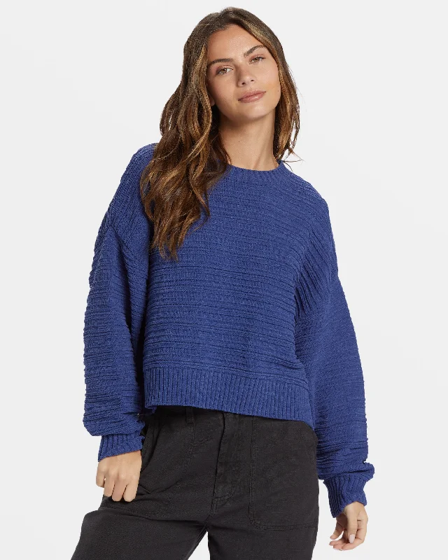 Casual Knitwear Evie Sweater - I Sea Indigo