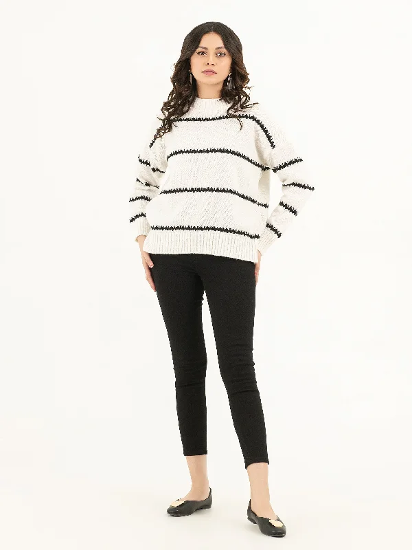 Outdoor Outfits Striped Sweater