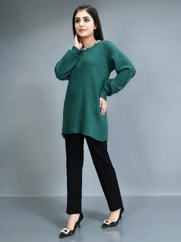 Tailored Blazers Pearl Detail Sweater