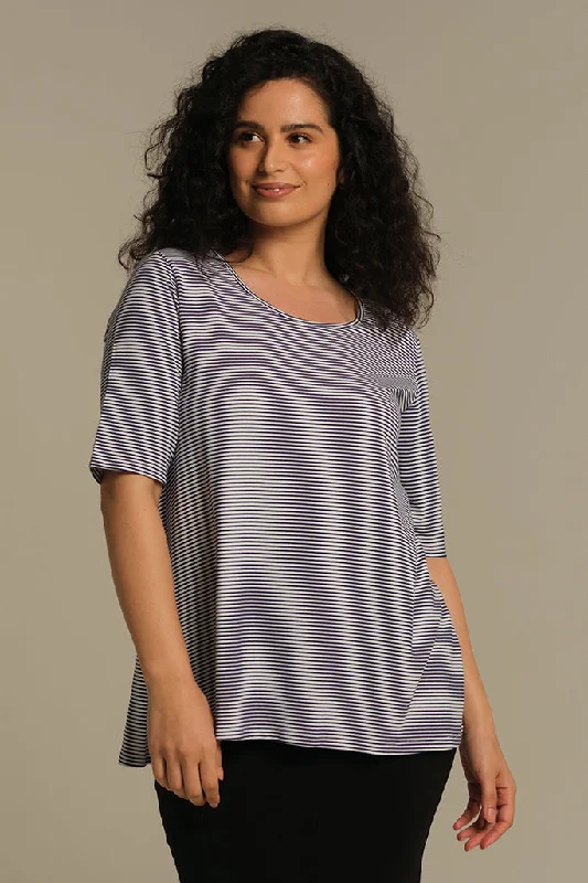 Statement Shoes Carter Tunic Top - Thin Stripe
