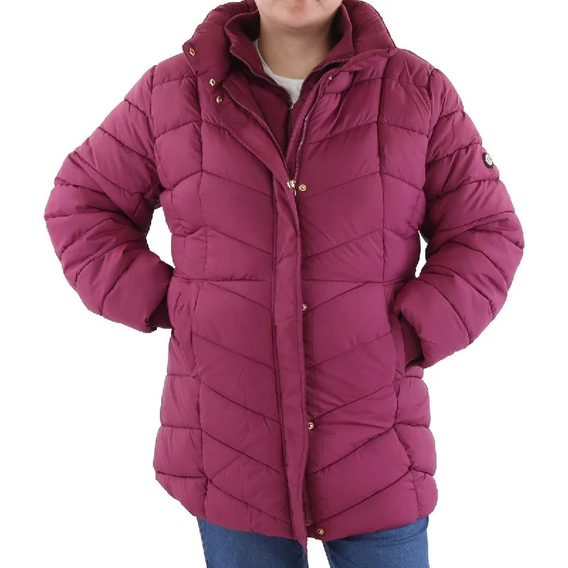 Leather Jackets Plus Womens Insulated Long Sleeve Puffer Jacket