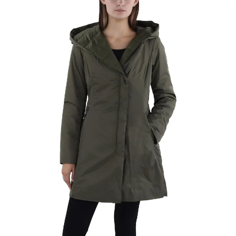 Flexible Outerwear Womens Asymmetric Hooded Active