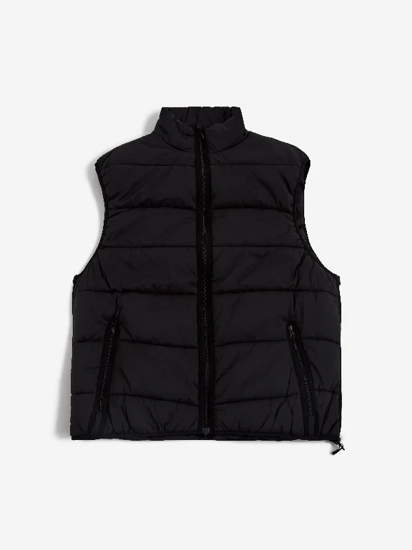 Street Jackets DAIWA PIER39 Tech Reversible Climbers Puff Vest - Black