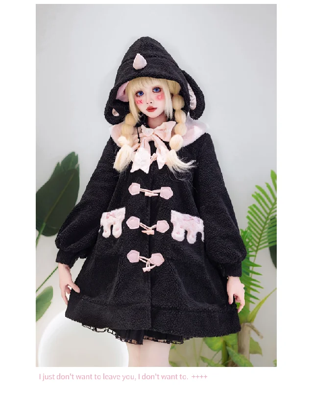 Sporty Sneakers Forest Fluorescent Carps~Sweet Lolita Winter Coat Unicorn and Rabbit Ear Coat