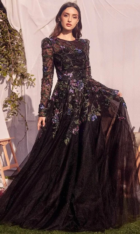 Relaxed Casuals Andrea and Leo MA107 - Floral Sequin Long Gown