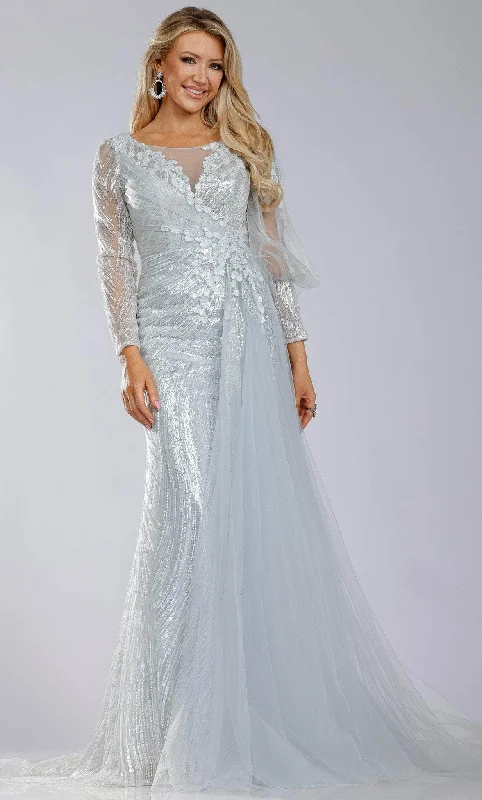 Outdoor Gear Terani Couture 231M0490 - Tulle Sequined Mother of the Bride Gown