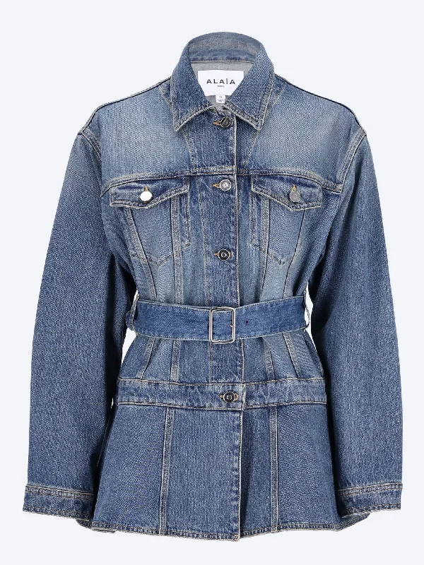 Trendy Jeans Stone washed flare jacket