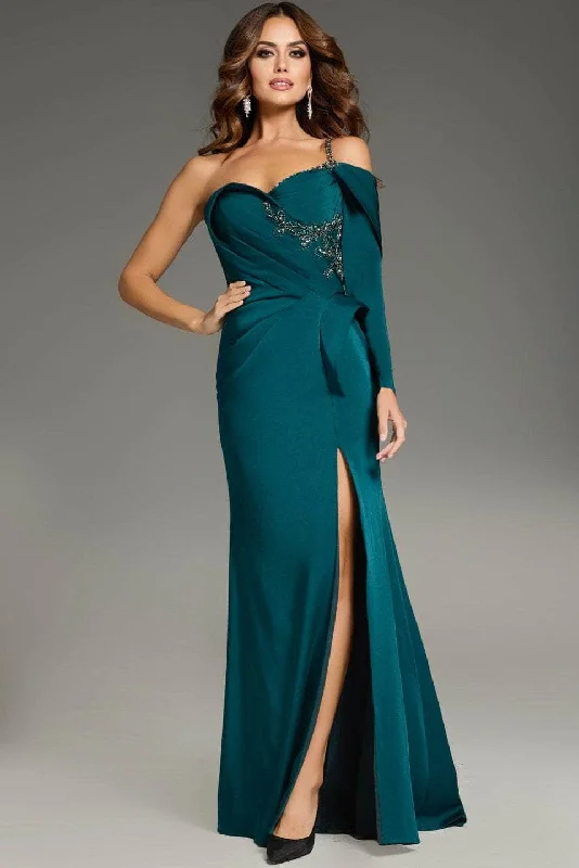 Everyday Comfort Jovani 37566 - Sweetheart One-Shoulder Prom Gown