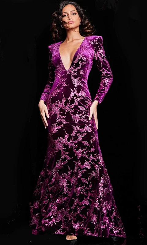 Stylish Apparel Jovani 23715 - Sequin Embroidered Evening Gown