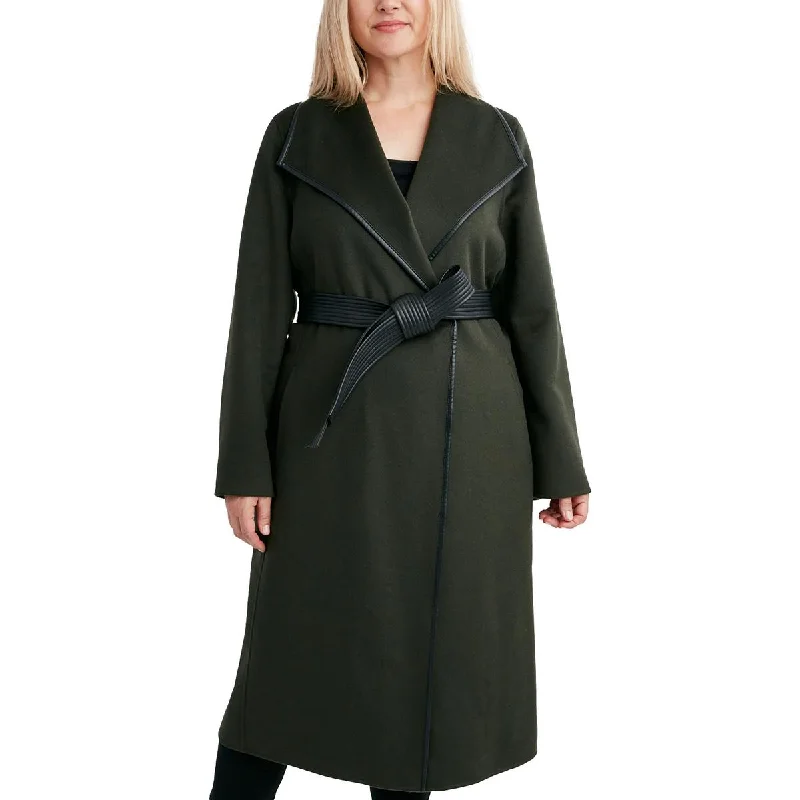 Winter Scarves Plus Womens Wool Blend Long Trench Coat