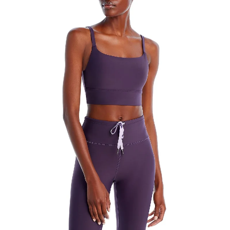 Athletic Shorts Aqua Womens Fitness Stretch Sports Bra