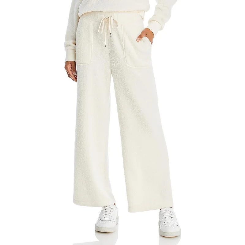 Casual Boots Aqua Womens Fuzzy Flare Sweatpants