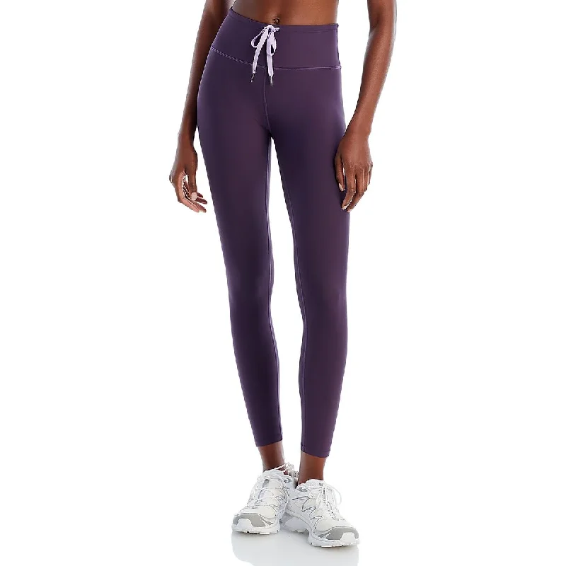 Workwear Jackets Aqua Womens High Rise Drawcord Athletic Leggings