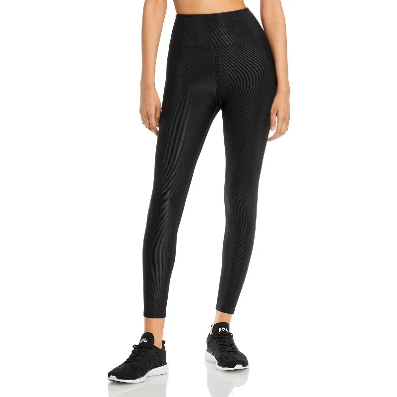 Casual Knitwear Aqua Womens Ribbed Fitness Athletic Leggings