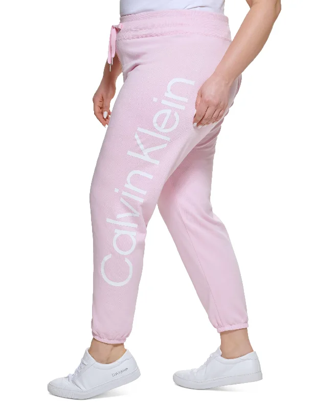 Designer Pants Calvin Klein Performance Plus Size Logo Jogger Pants